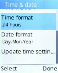 Select Update time settings. Select Update time settings.