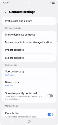 Press Merge duplicate contacts.