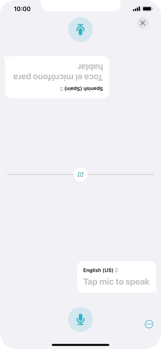 Press the end icon to end two-way view. Press the end icon to end two-way view.