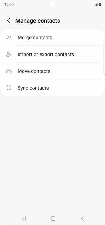 Press Merge contacts.