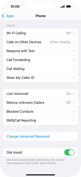 Press Silence Unknown Callers.