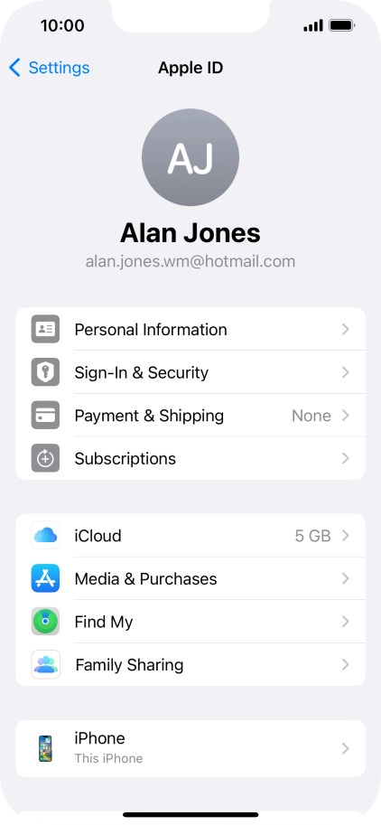Press iCloud. Press iCloud.
