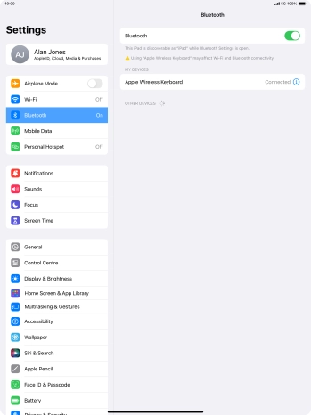 Slide your finger upwards starting from the bottom of the screen to return to the home screen.