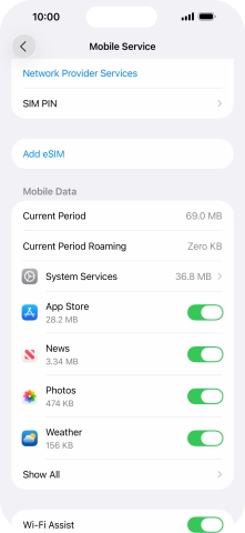 Press Add eSIM. Press Add eSIM.