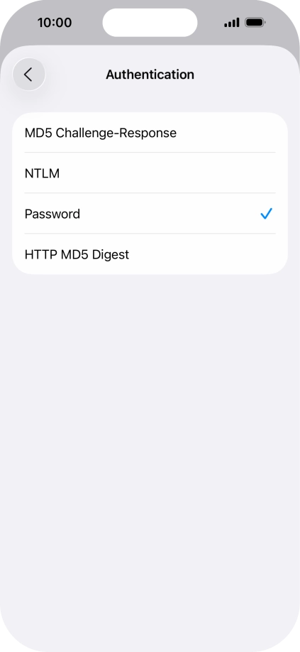 Press Password.