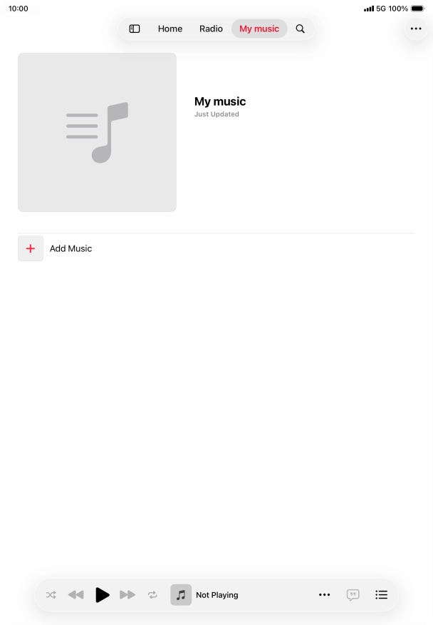 Press Add Music.