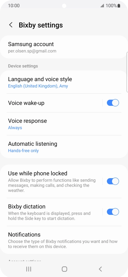 Follow the instructions on the screen to select the required settings. Follow the instructions on the screen to select the required settings.
