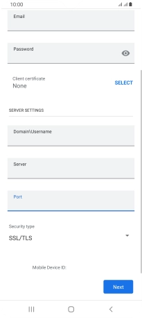 Press the drop down list below 