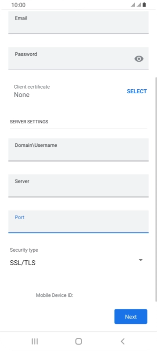 Press the drop down list below 
