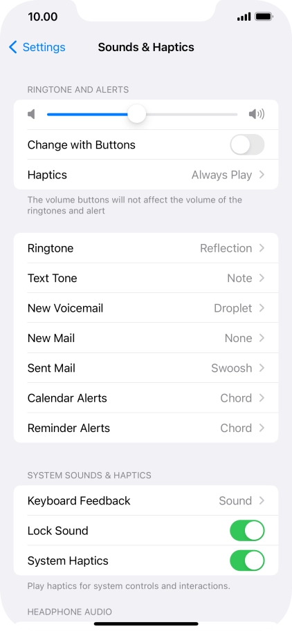 Press Ringtone.