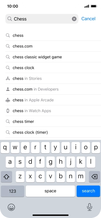 Press search.