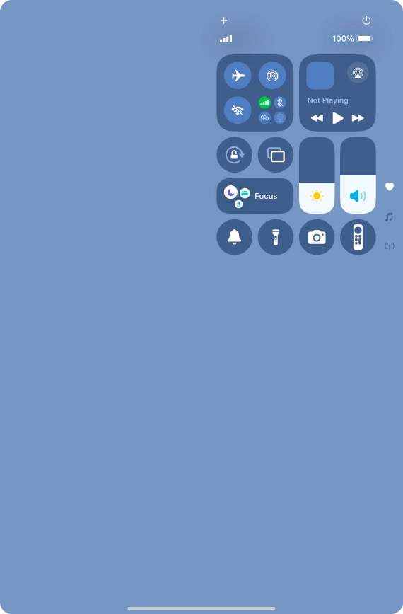 Press the add icon. Press the add icon.