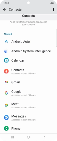 Press the required app. Press the required app.