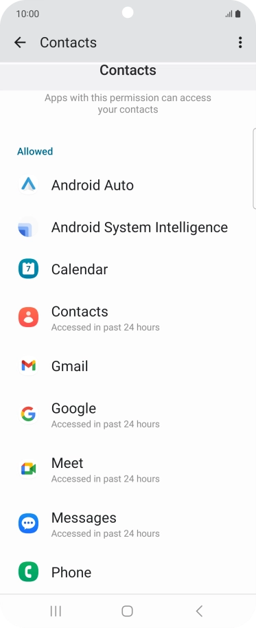 Press the required app. Press the required app.