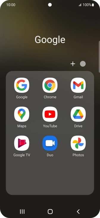 Press YouTube.