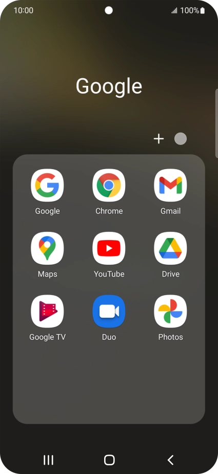 Press YouTube.