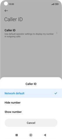 Press Show number to turn on caller identification.