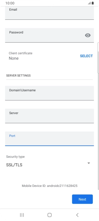 Press the drop down list below 