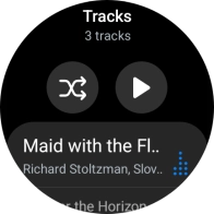 Press the required audio file. Press the required audio file.
