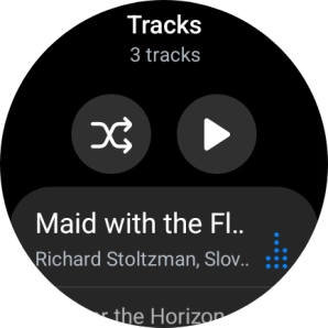 Press the required audio file. Press the required audio file.