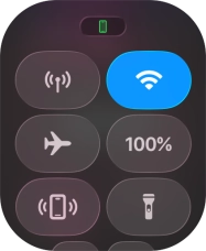 Press the mobile data icon to turn the function on or off.