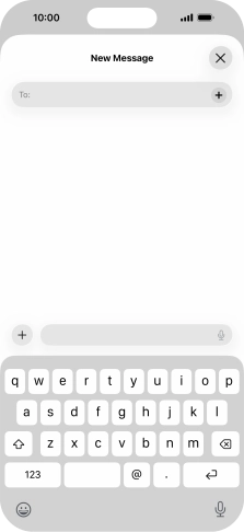 Press To: and key in the first letters of the recipient's name.