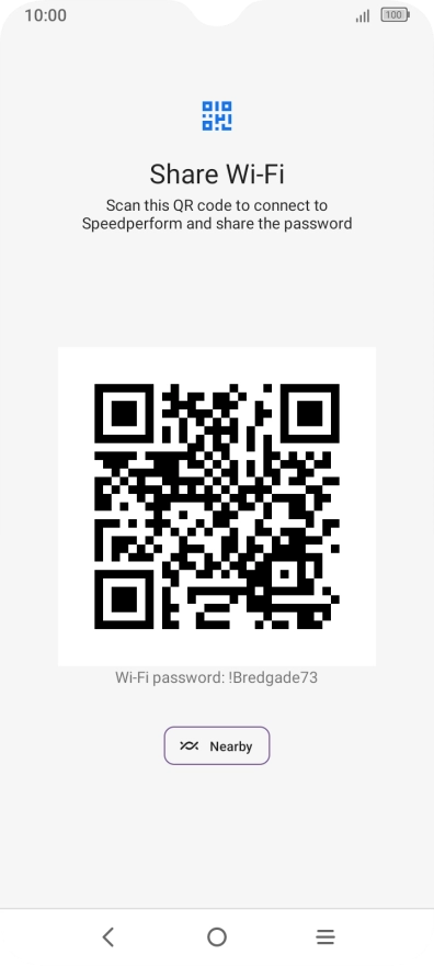 Place the QR code inside the camera frame on the other device to scan the code.