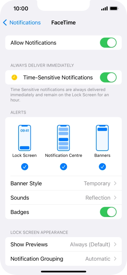 Press the indicator next to Press the indicator next to