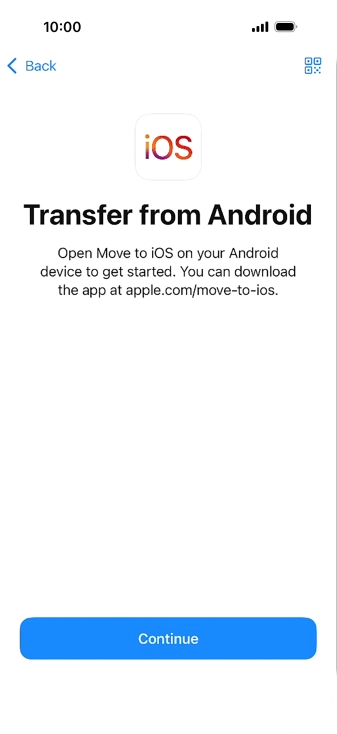 To transfer content to your phone, you need to install the app To transfer content to your phone, you need to install the app