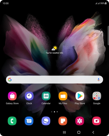 When the battery charging icon is displayed, the battery is charging.