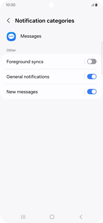 Press New messages.