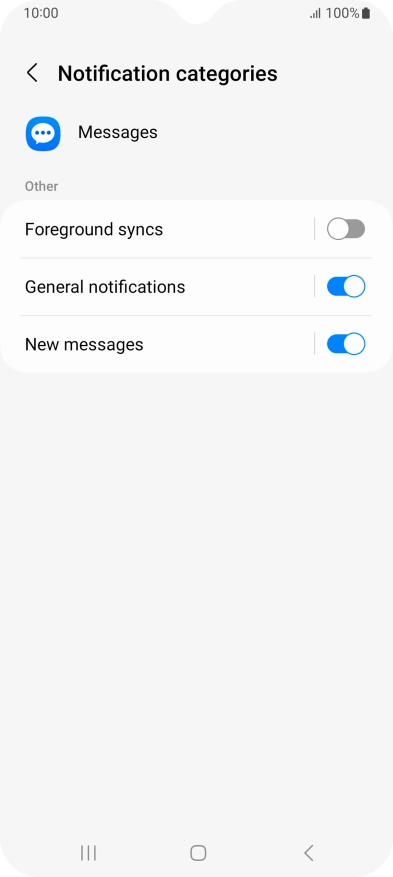 Press New messages.