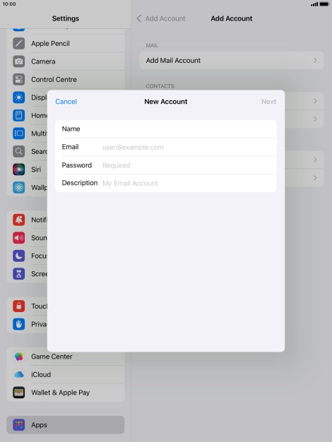 Press Email and key in your email address. Press Email and key in your email address.