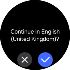 Press the confirm icon.