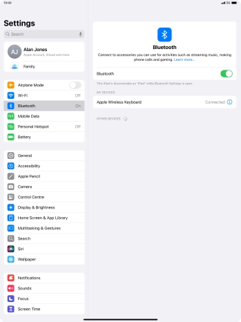 Slide your finger upwards starting from the bottom of the screen to return to the home screen.