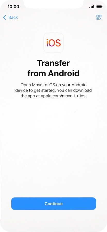 To transfer content to your phone, you need to install the app 