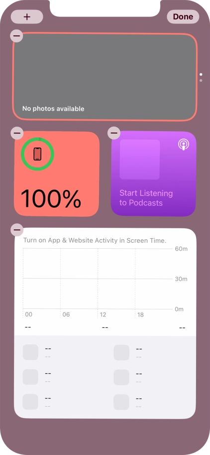 Press the add icon.