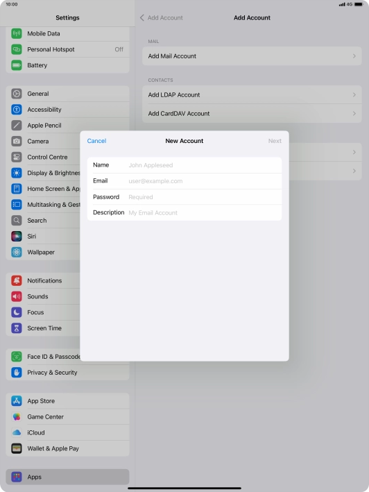 Press Name and key in the required sender name.