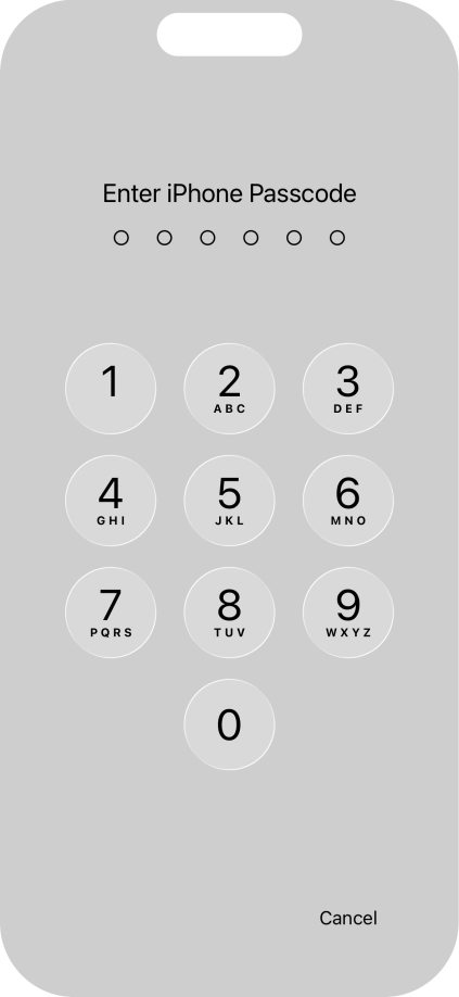 Use the phone lock code you created. The app is now locked.