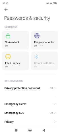 Press Privacy.