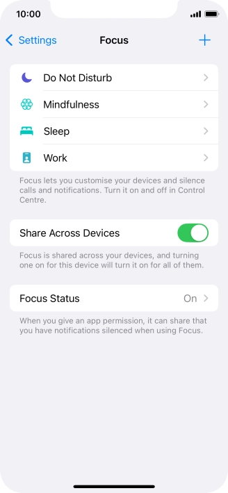 Press the required focus mode. Press the required focus mode.