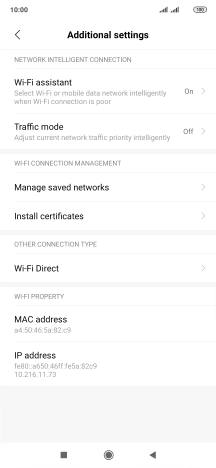 Press Wi-Fi assistant. Press Wi-Fi assistant.