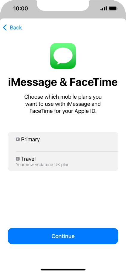 Press the required price plan. Press the required price plan.