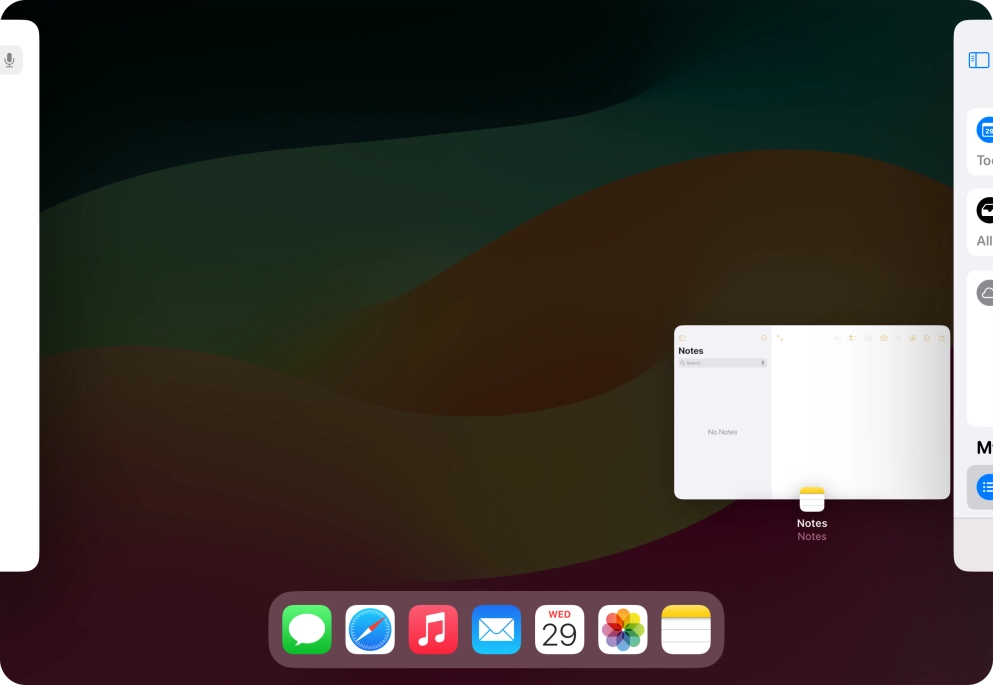 Press anywhere on the screen.