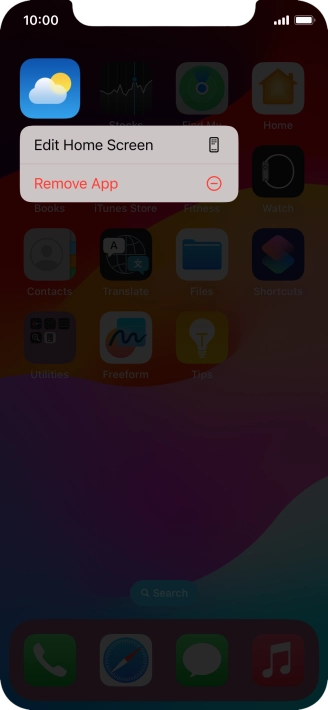 Press Remove App. Press Remove App.