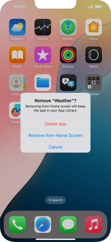 Press Delete App.