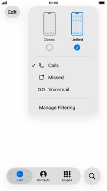 Press Voicemail and follow the instructions on the screen to set the voicemail PIN and greeting.