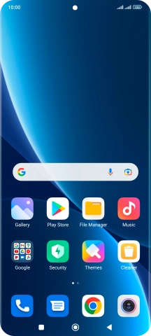 Press the camera icon.