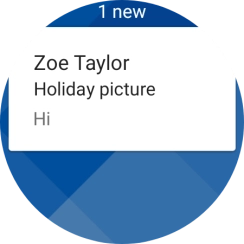 Press the required email message to read it. Press the required email message to read it.
