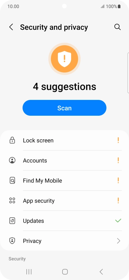 Press Privacy.